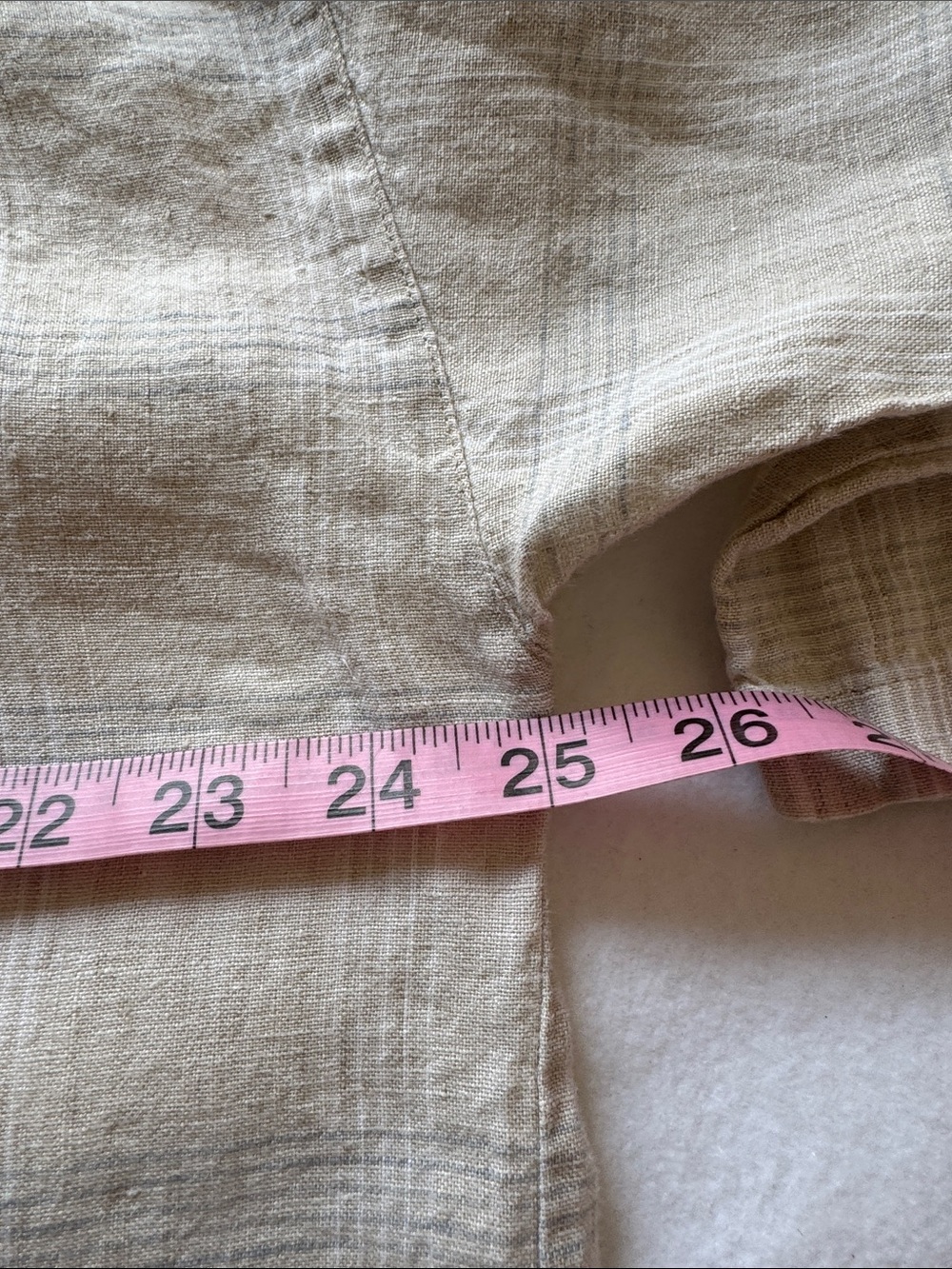 Eileen Fisher Organic 100% Linen Plaid Tunic Top Lagenlook Pockets - Picture 5 of 8